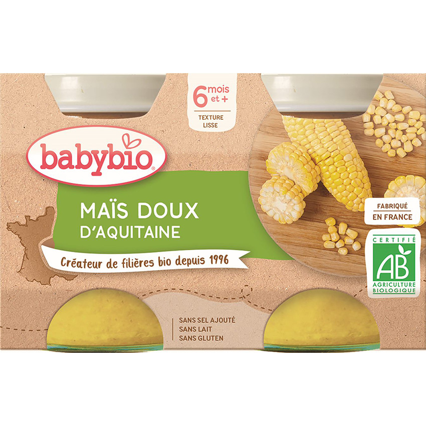 Petits pots de Maïs doux 2x130g 