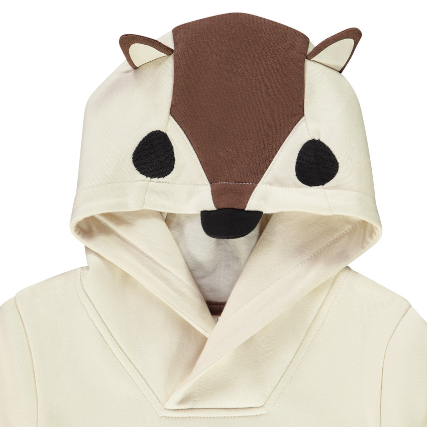 Ensemble en molleton gratté sweat à capuche renard et jogging imprimé pour bébé garçon 