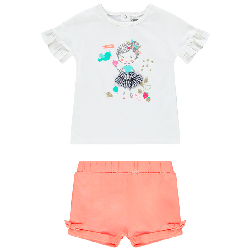 Ensemble de plage en coton pour bébé fille