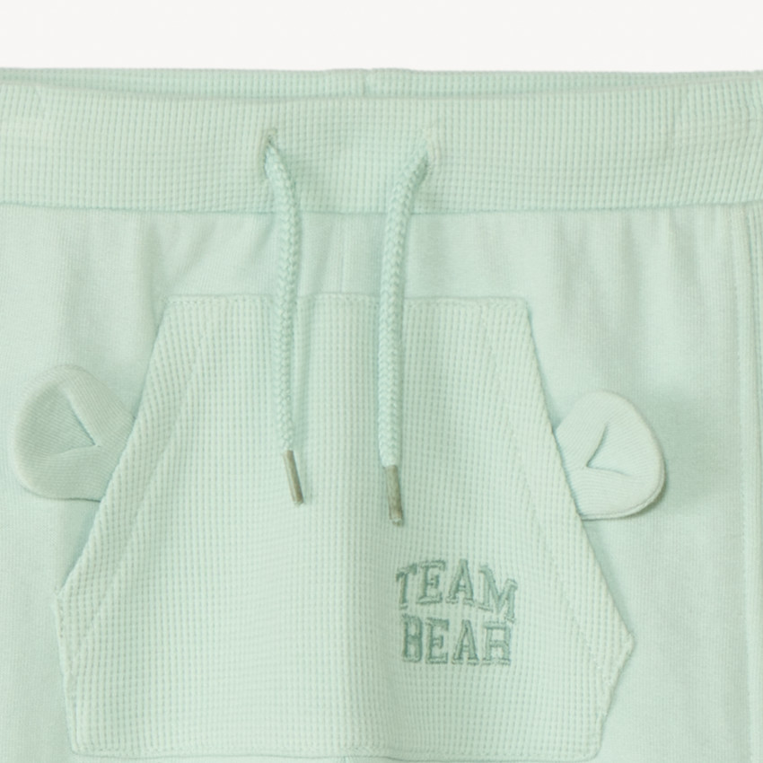 Jogging en molleton et nid d'abeille uni pour bébé garçon 