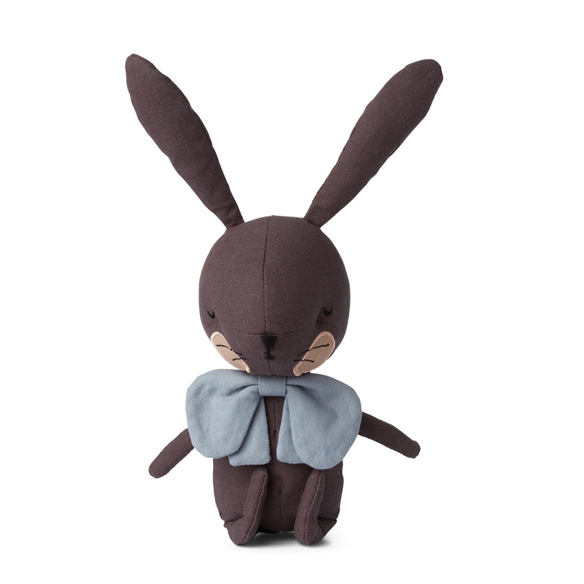 Picca Loulou - Peluche lapin gris avec boîte cadeau - Gris