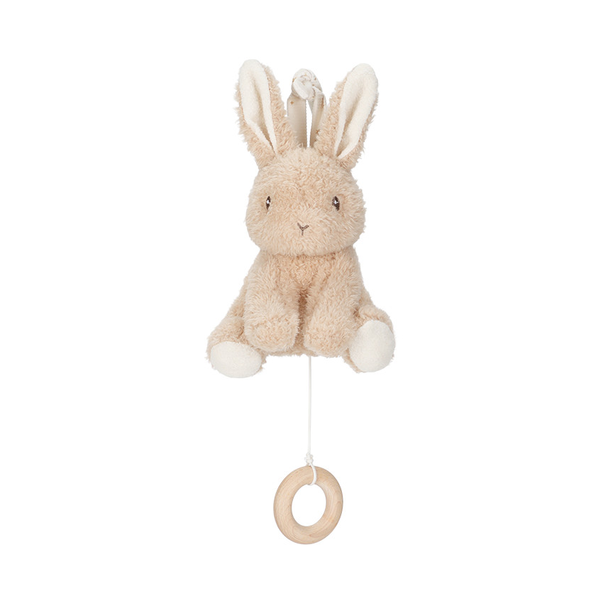 Peluche musicale lapin Newborn Naturals beige 