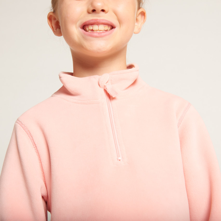 Sweat polaire de ski uni pour fille 