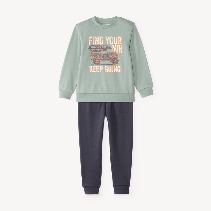 Ensemble de jogging molleton garçon print fantaisie