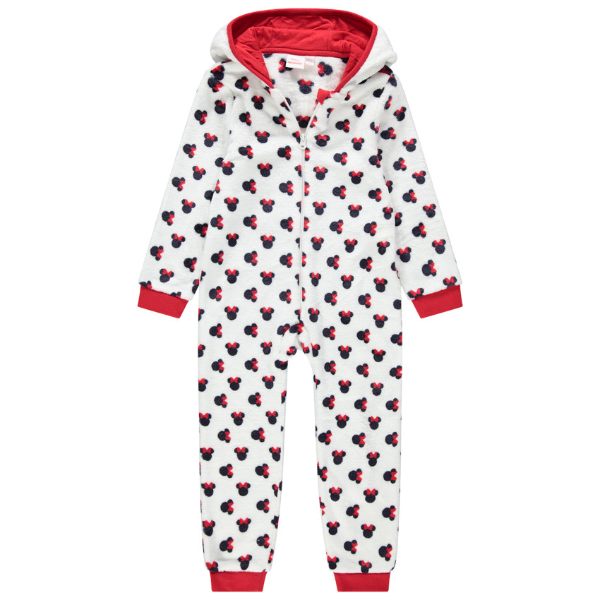 Surpyjama en sherpa avec Minnie Disney printée et oreilles en relief 