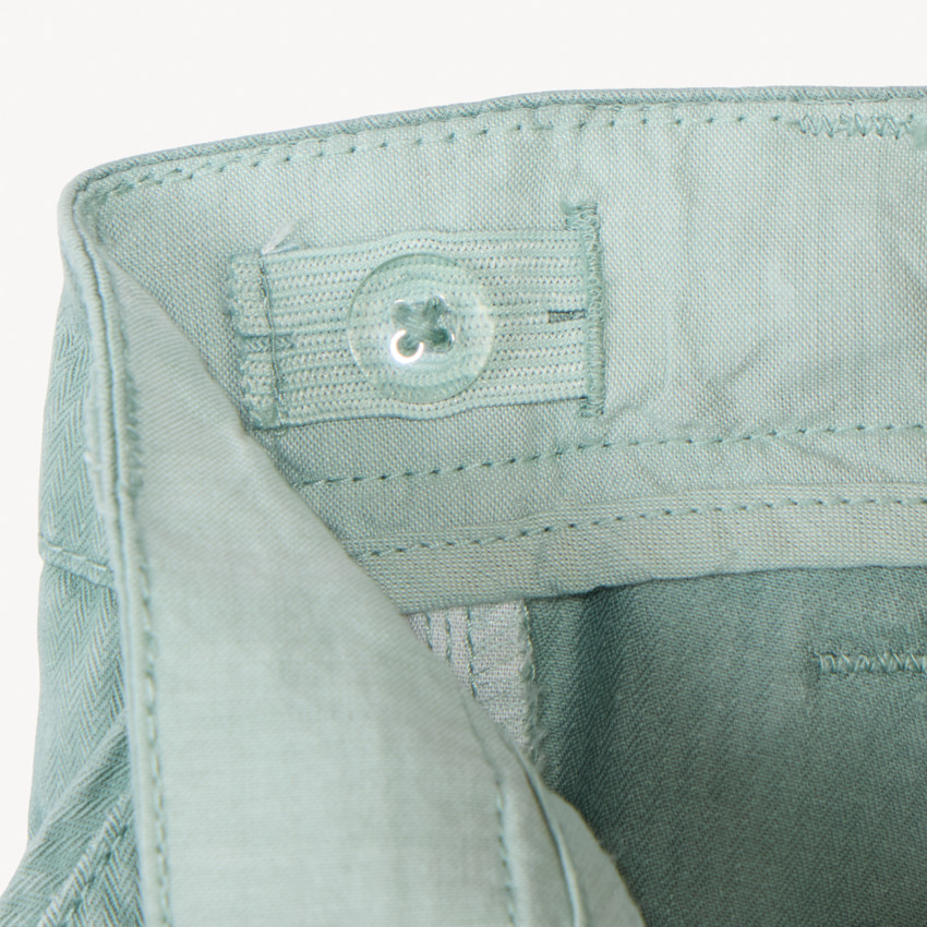 Bermuda uni en toile pour garçon 