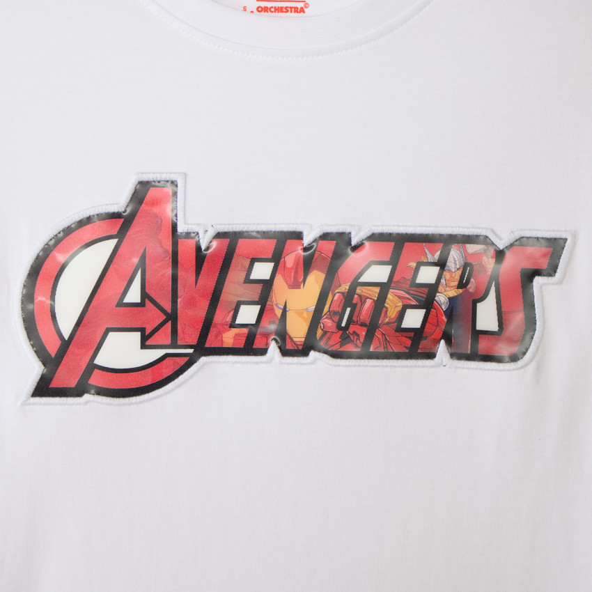 T-shirt manches longues garçon print lenticulaire Avengers Marvel 