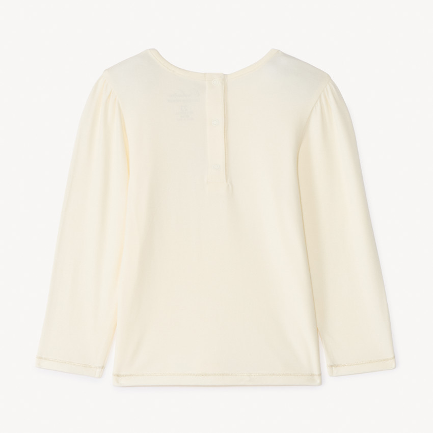 T-shirt manches longues motif papillons dorés pour bébé fille 