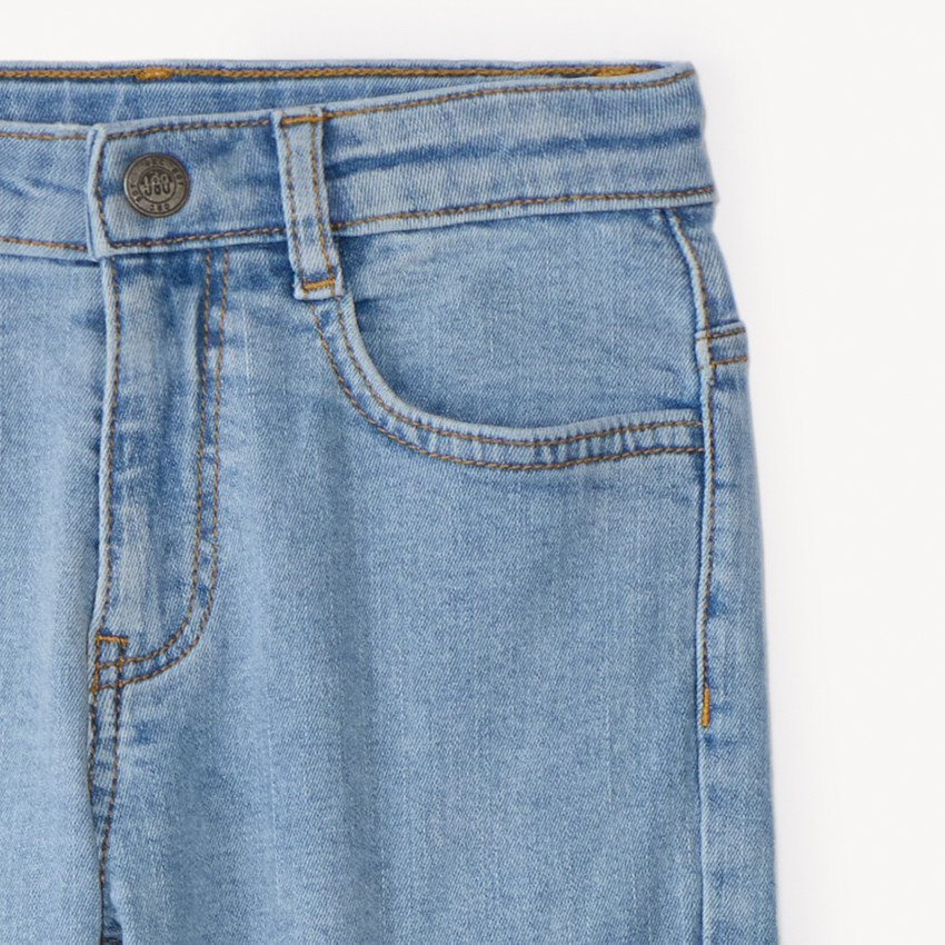 Jean cargo effet délavé à poches pour garçon 