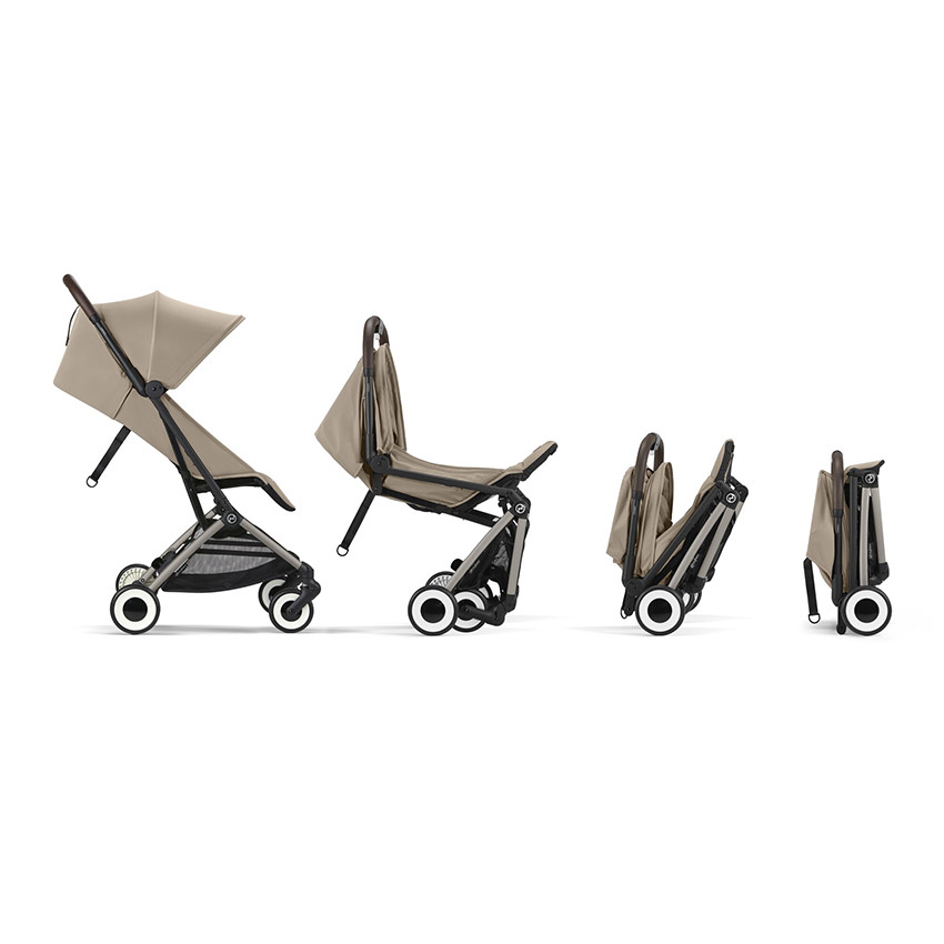 Poussette ultra-compacte Orfeo black/canvas white 