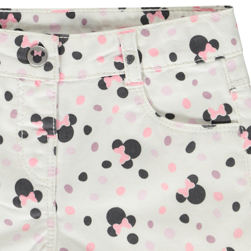 Short en jean imprimé Minnie Disney pour bébé fille 