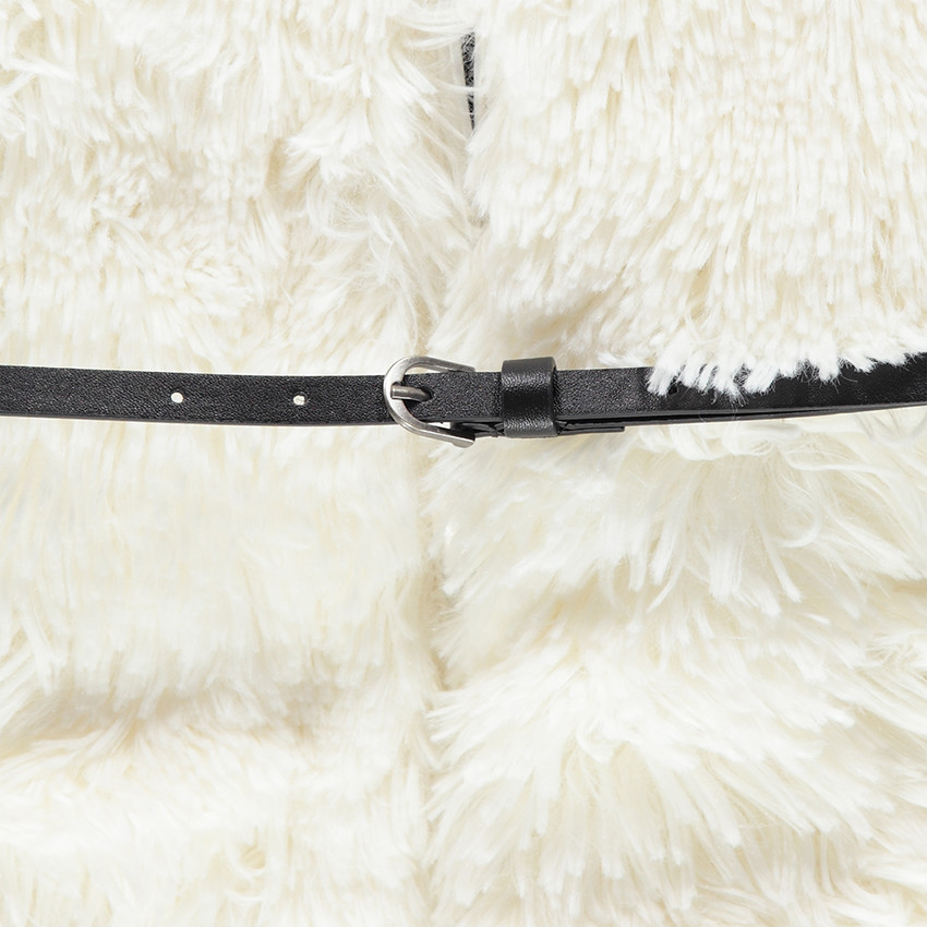 Junior - Gilet long sans manches en fausse fourrure 