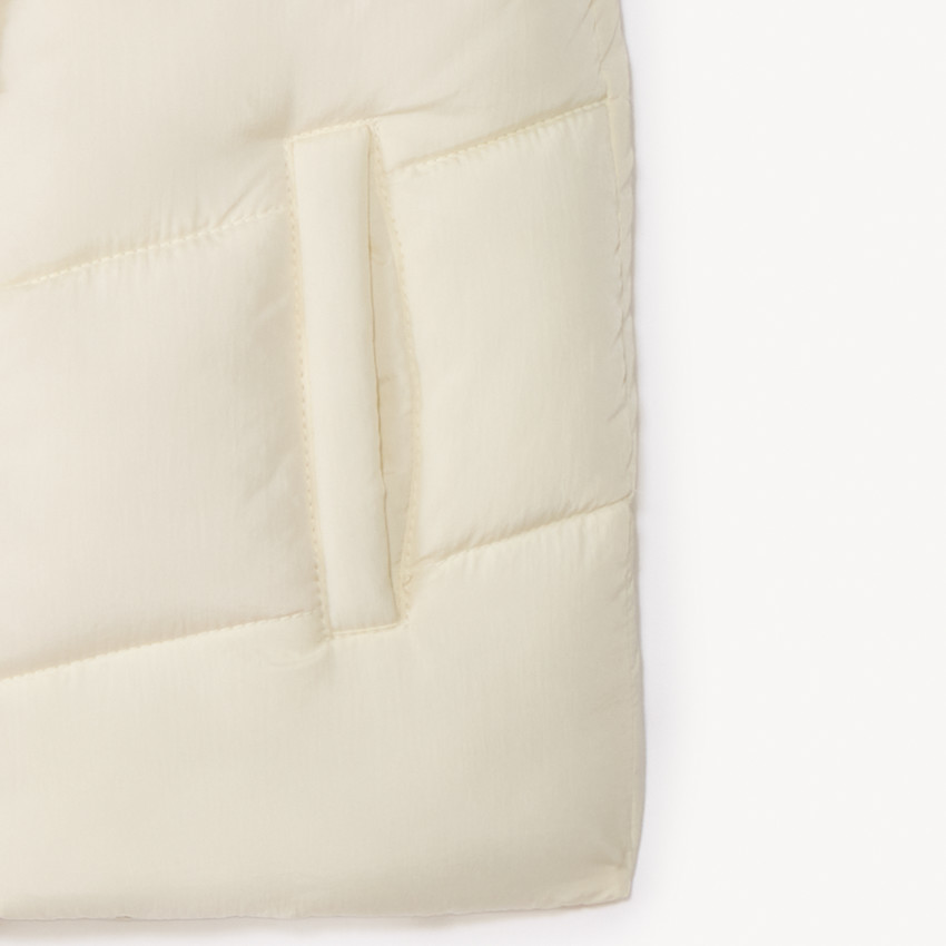 Doudoune sans manches bi-matière unie pour fille 