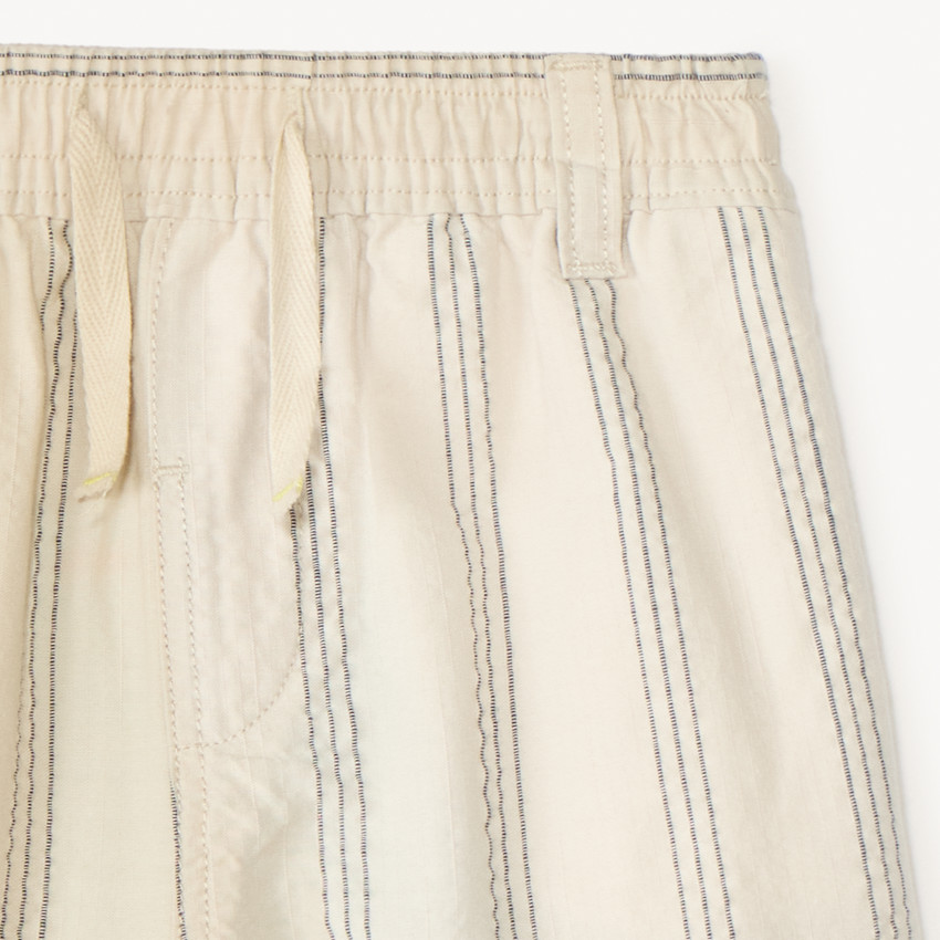 Bermuda en toile rayé pour bébé garçon 