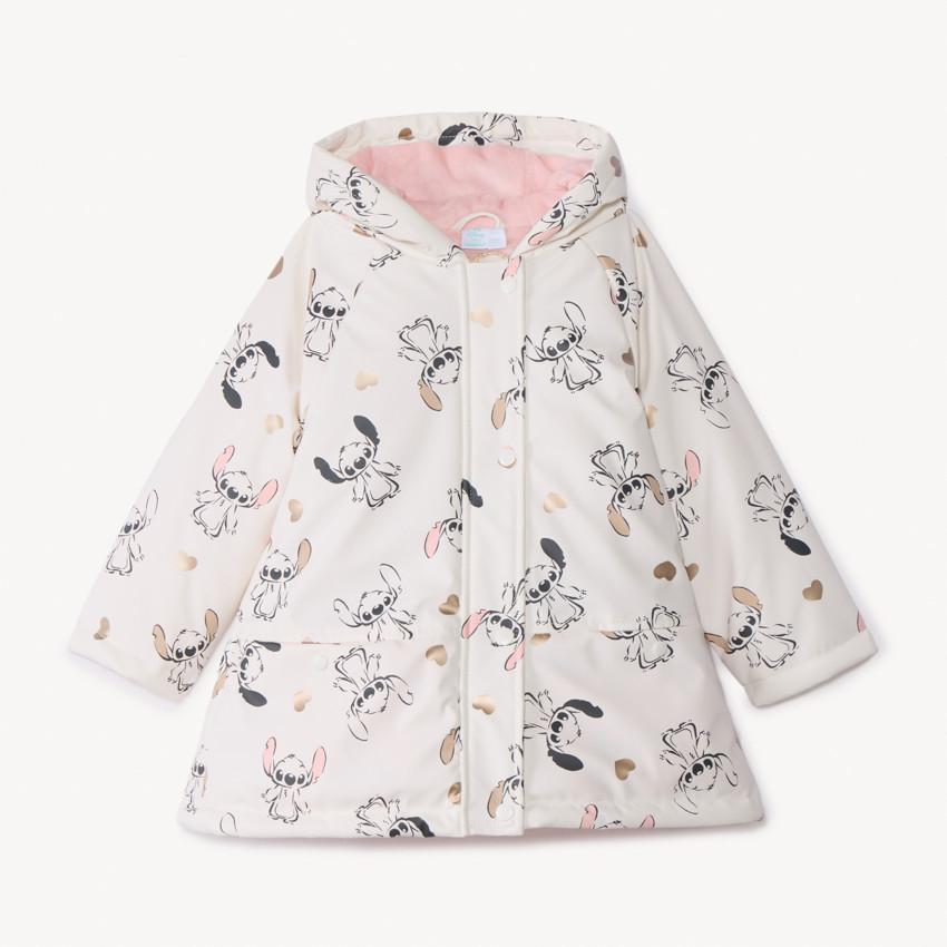 Parka gomme Stitch Disney pour bébé fille