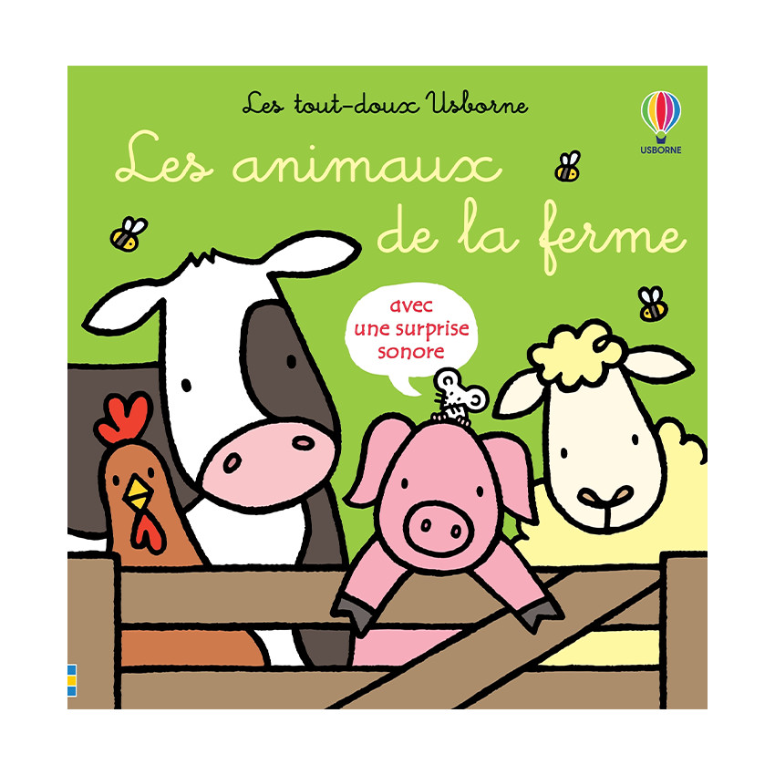 Livre à toucher "Les animaux de la ferme" 