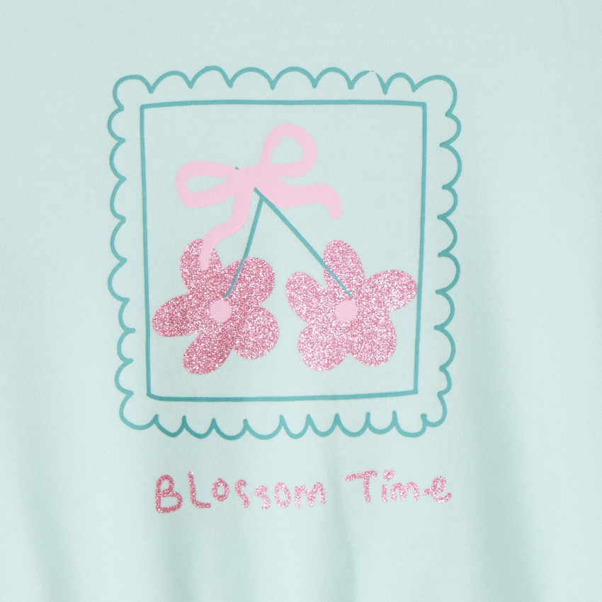 Sweat molleton oversize printé pour bébé fille 