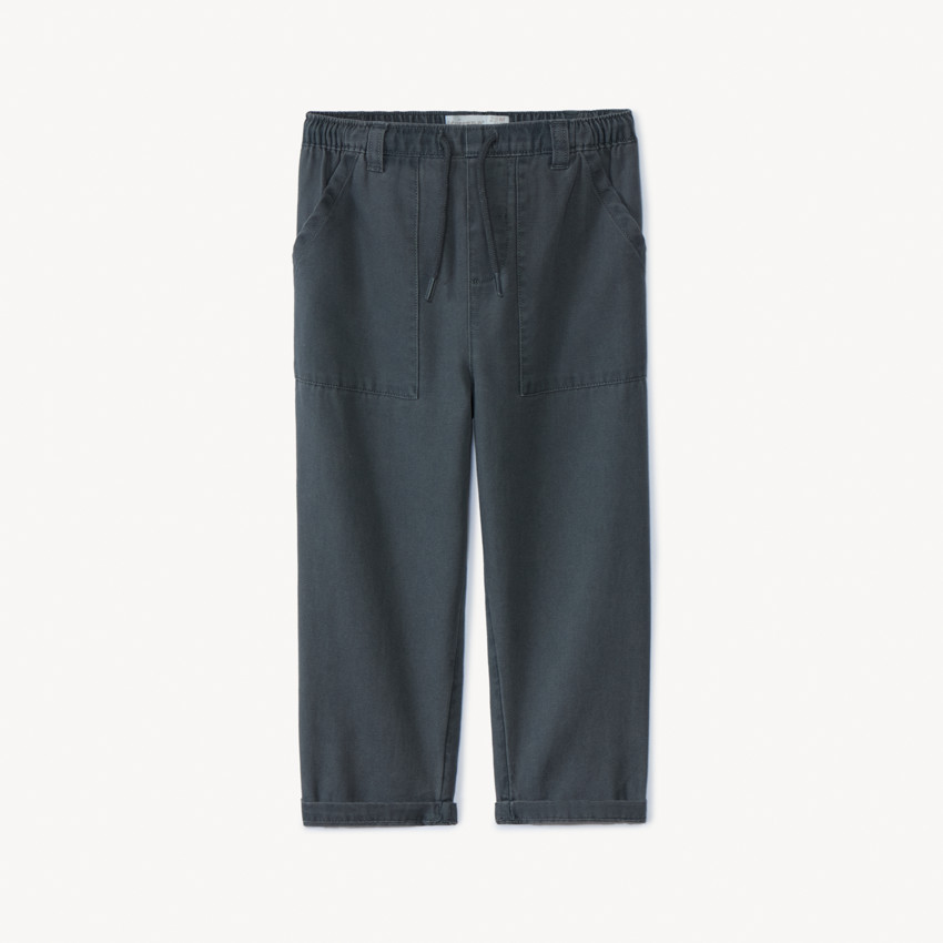 Pantalon uni à poches plaquées pour bébé garçon 