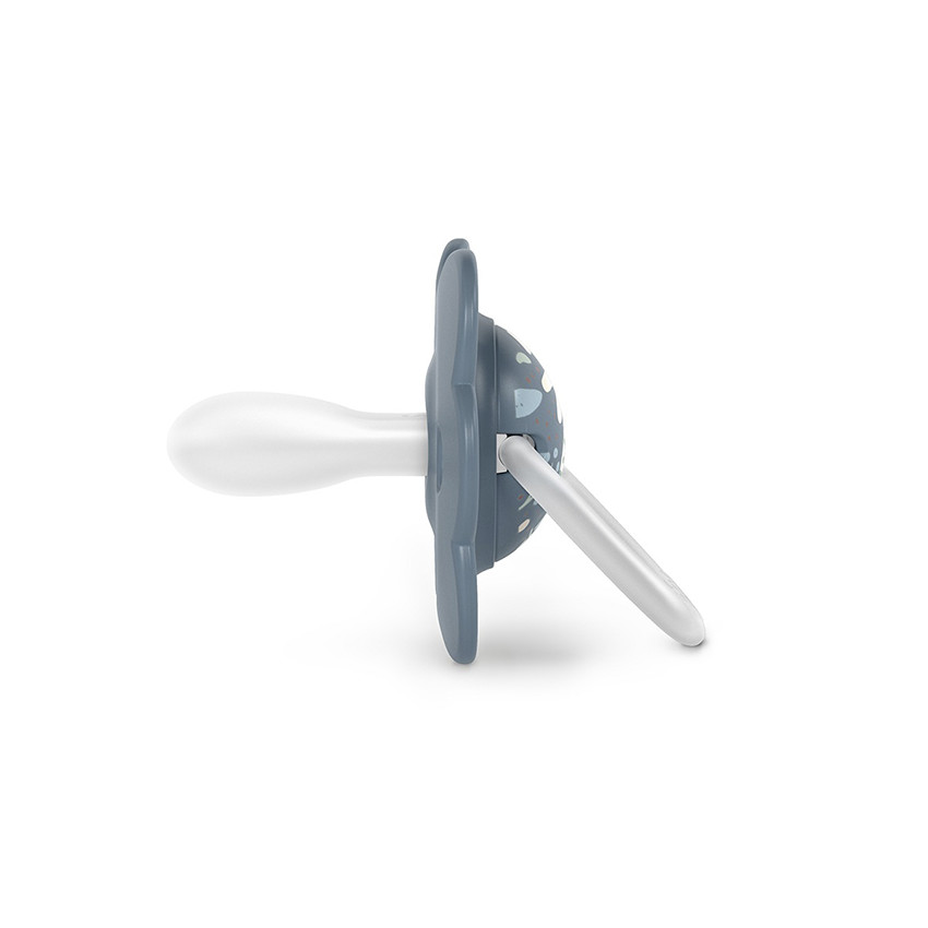 Sucette physiologique en silicone SX PRO Wonderland Butterfly 6-18 mois décorée en bleu 