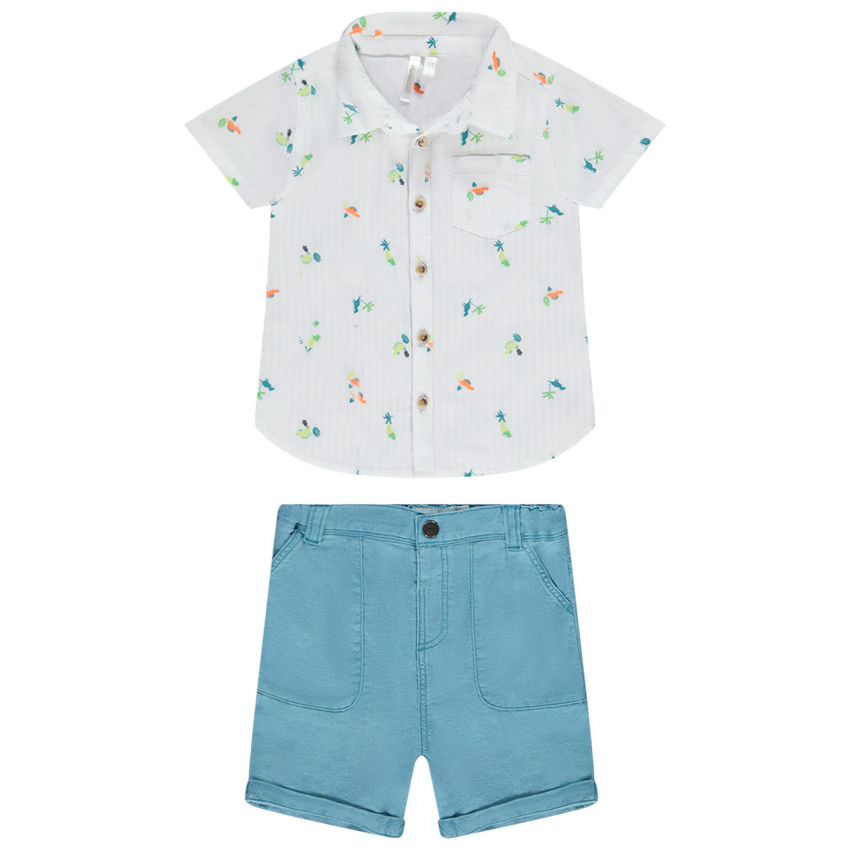 Ensemble 2 pièces imprimé dinosaures pour bébé garçon 