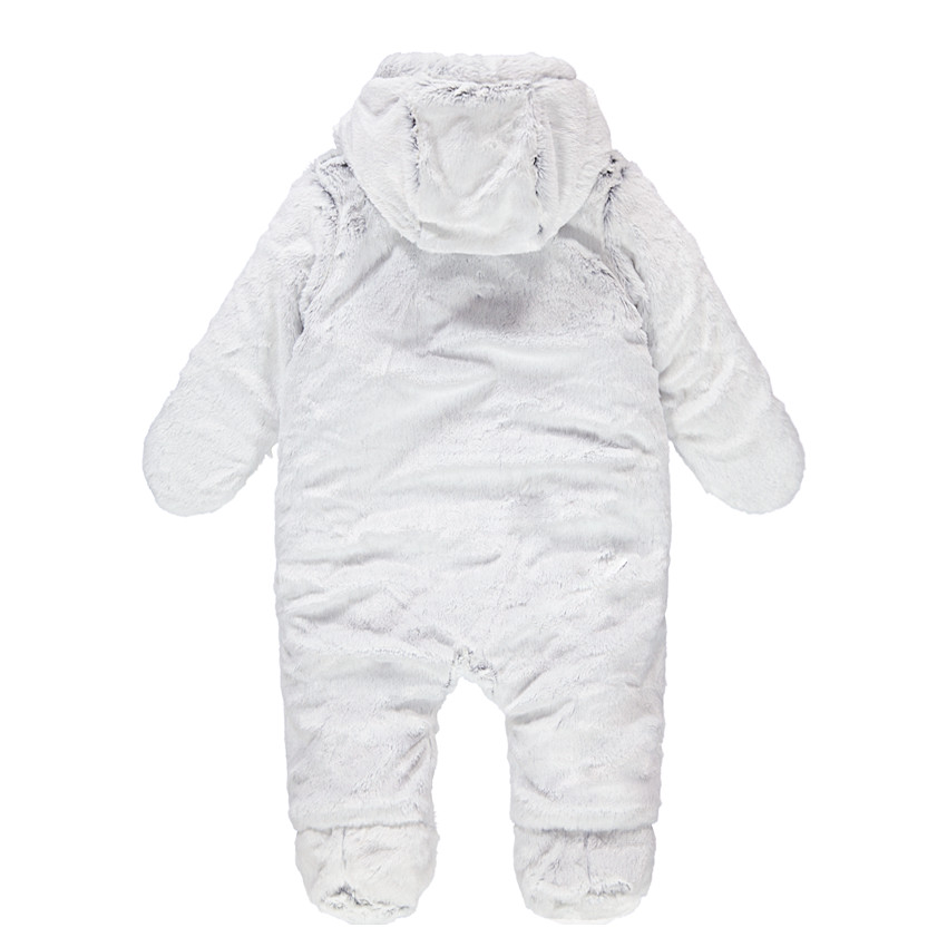 Combi-pilote en sherpa doublée jersey avec pingouin brodé 