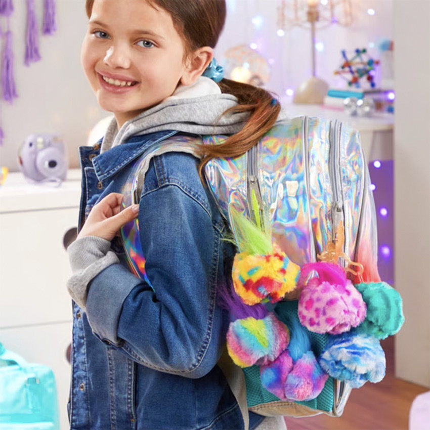 Mini peluche interactive Furby Furblets avec clip amovible (coloris aléatoire) 