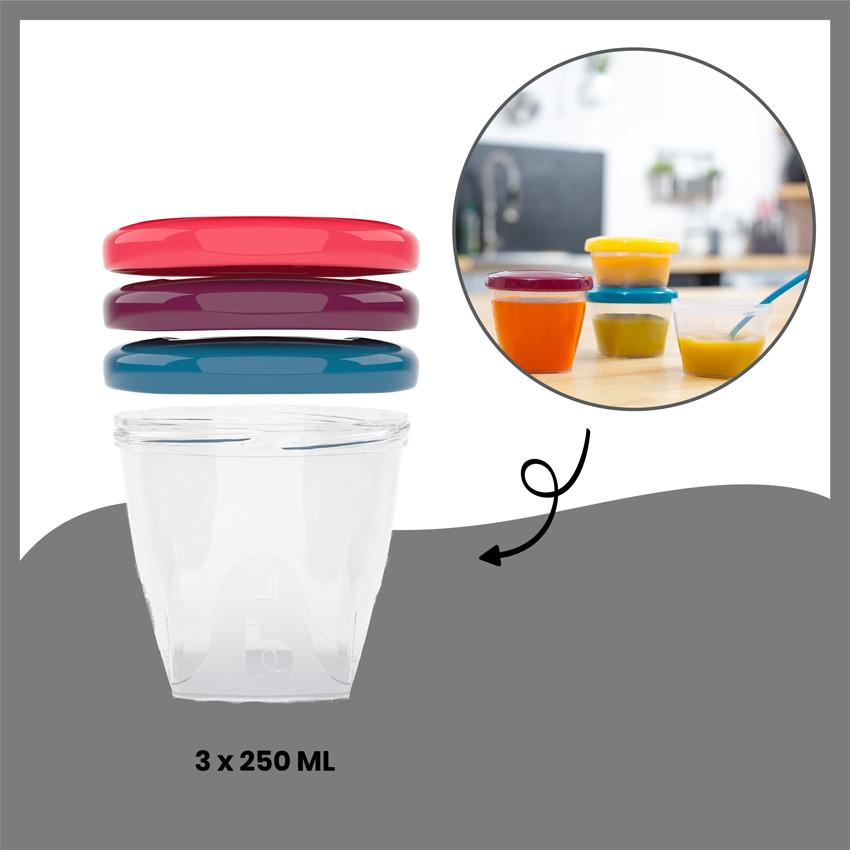 Robot Bundle NutriBaby(+) + 3 Babybols 250 ml - Blanc 