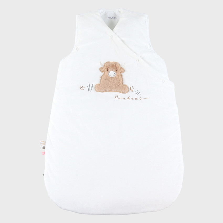 Gigoteuse veloudoux sans manches 70cm Fluffy Ecru  