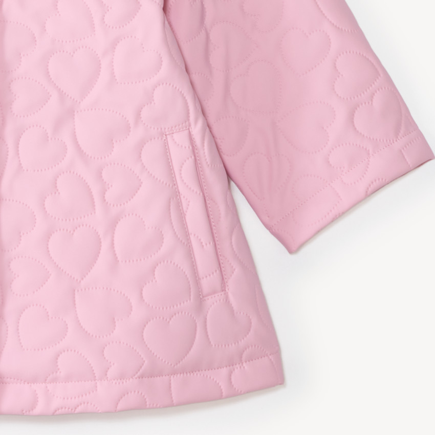 Parka bébé fille matelassée cœurs 