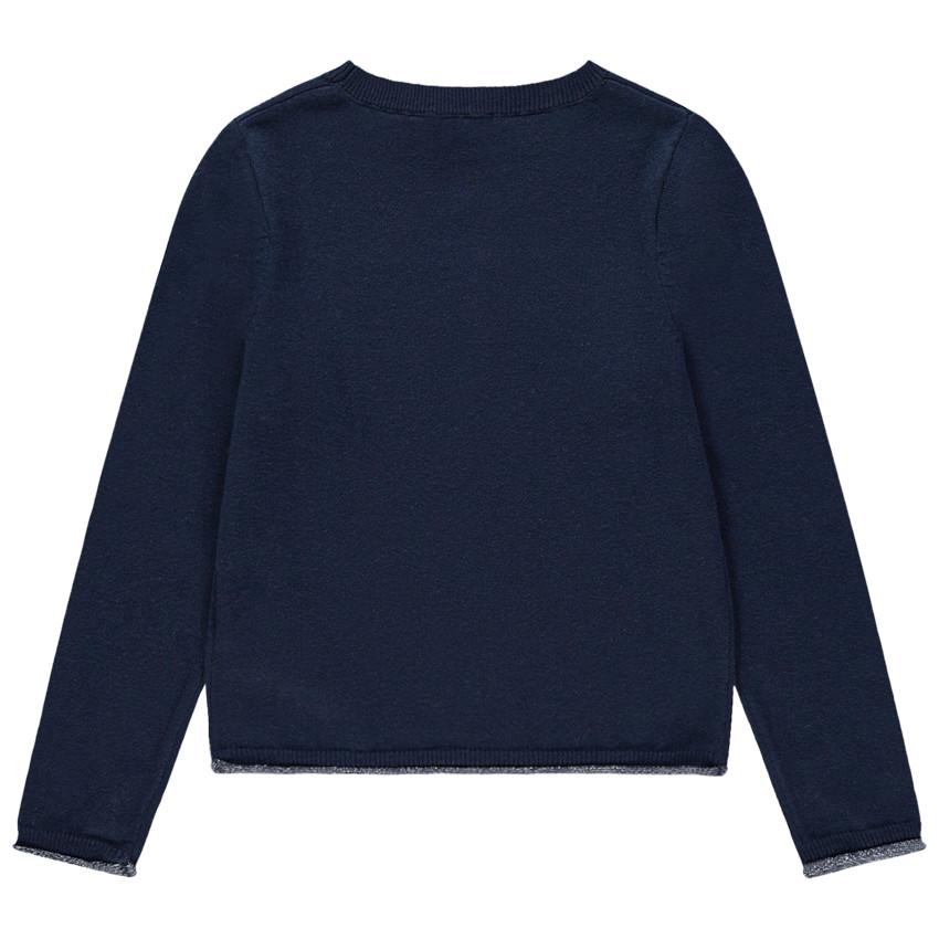 Pull en tricot à message en sequins magiques 