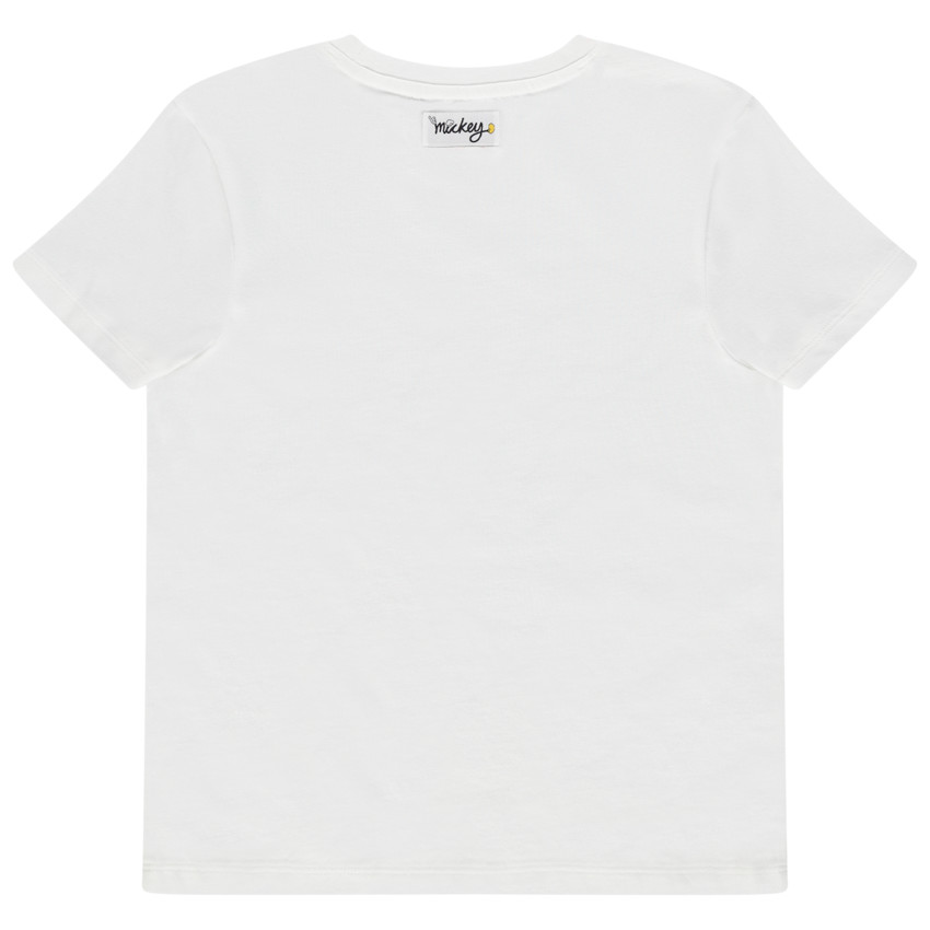 T-shirt manches courtes print mains et Mickey Disney 