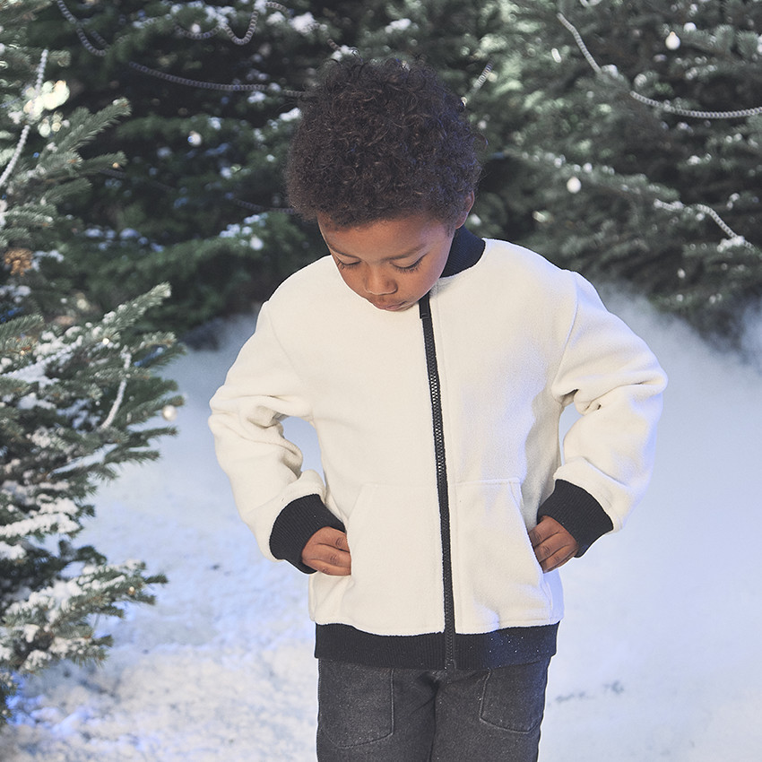 Parka 2 en 1 avec gilet teddy en micropolaire pour garçon 