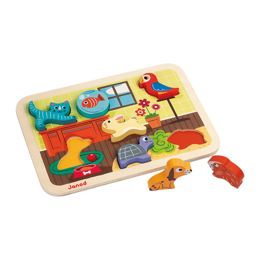 Puzzle en bois Chunky Animaux 