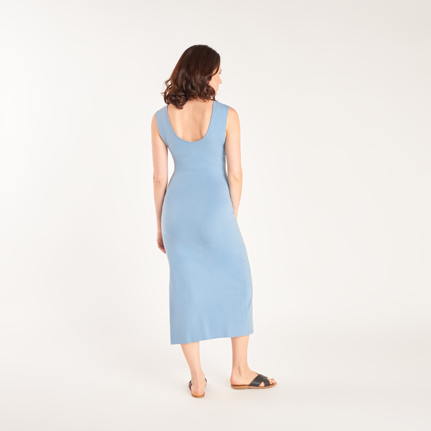 Robe débardeur longue en jersey pour femme enceinte 