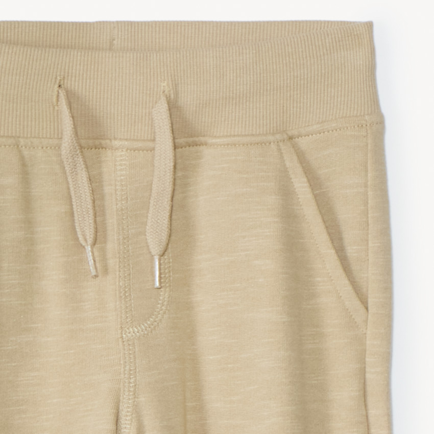 Jogging en molleton slub uni pour garçon 