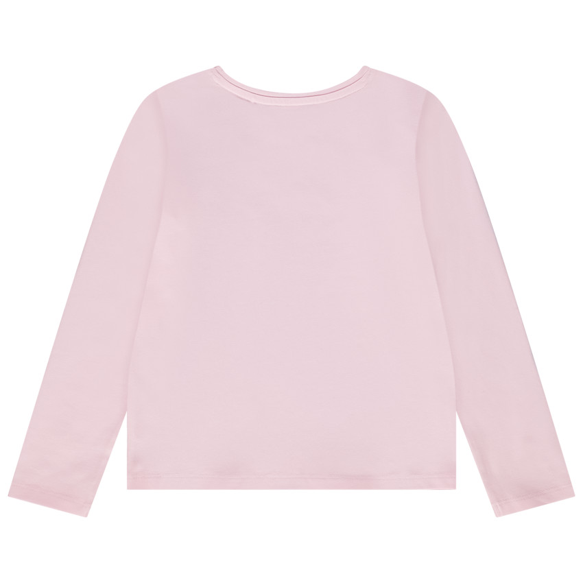 T-shirt manches longues en jersey print fantaisie pour fille 