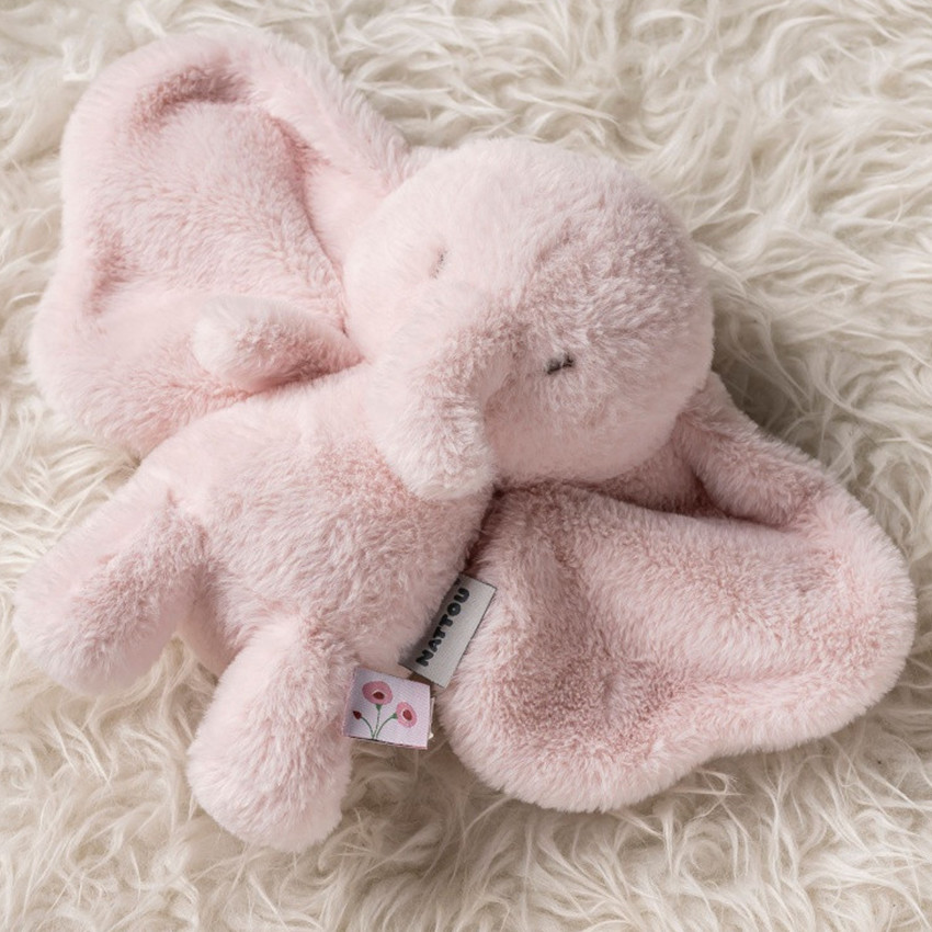 Peluche éléphant - Fanfan - Rose - 30 cm 