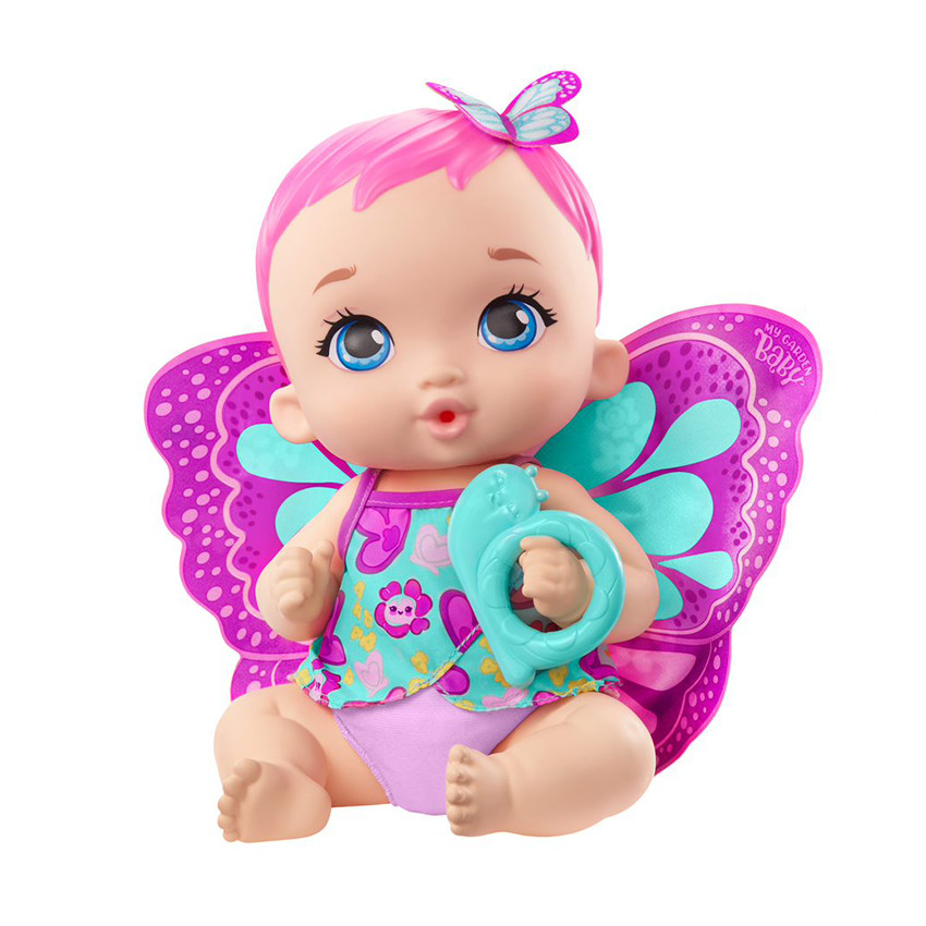 Bébé Papillon Rose Boit et Fait Pipi 