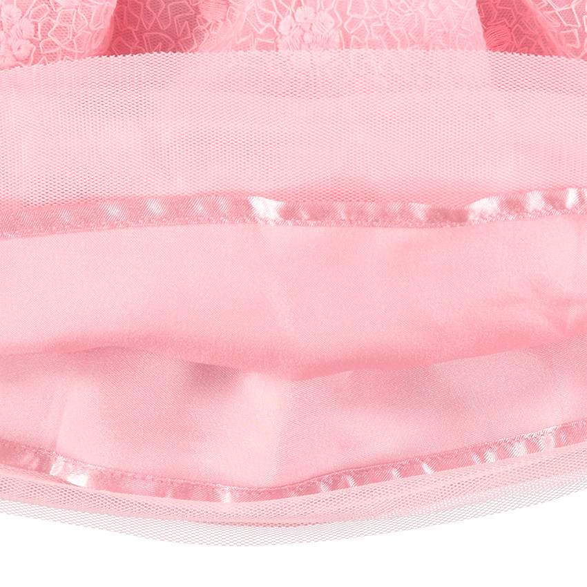 Jupe de cérémonie volantée en tulle à taille pailletée 