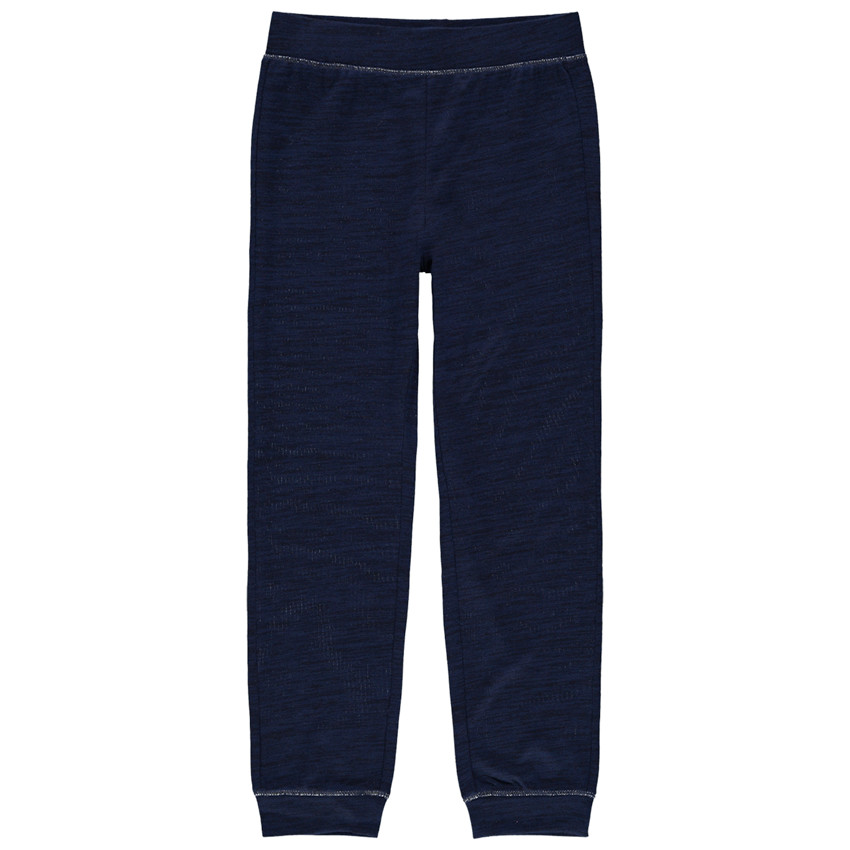 Ensemble avec t-shirt rayé à nouer et pantalon chiné 