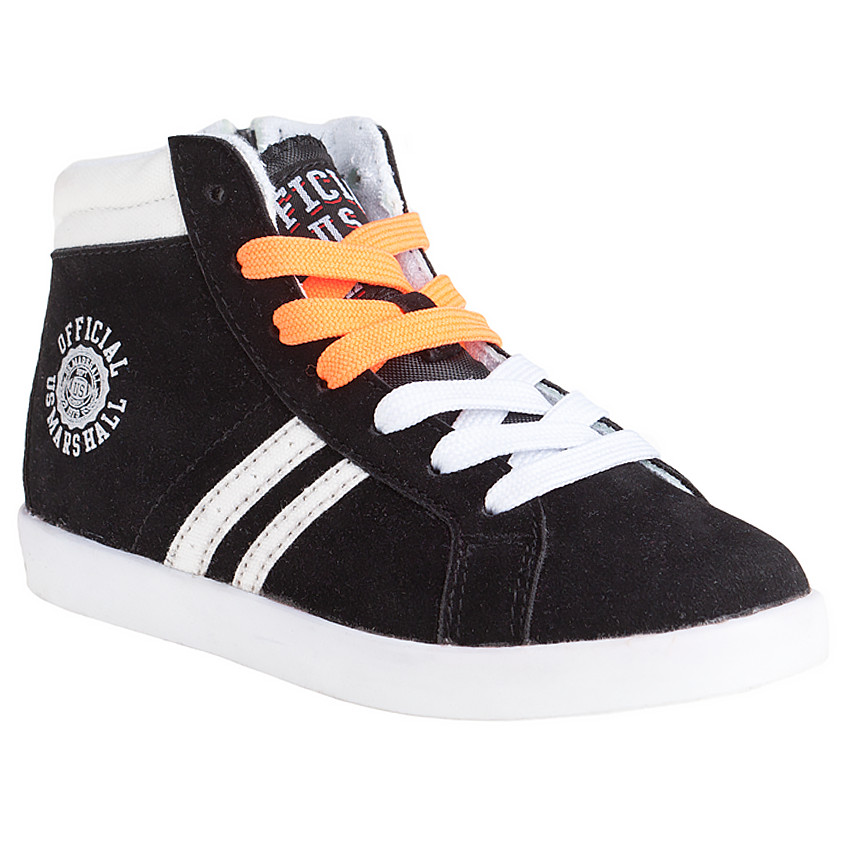US Marshall - Baskets montantes noires à lacets du 28 au 35 