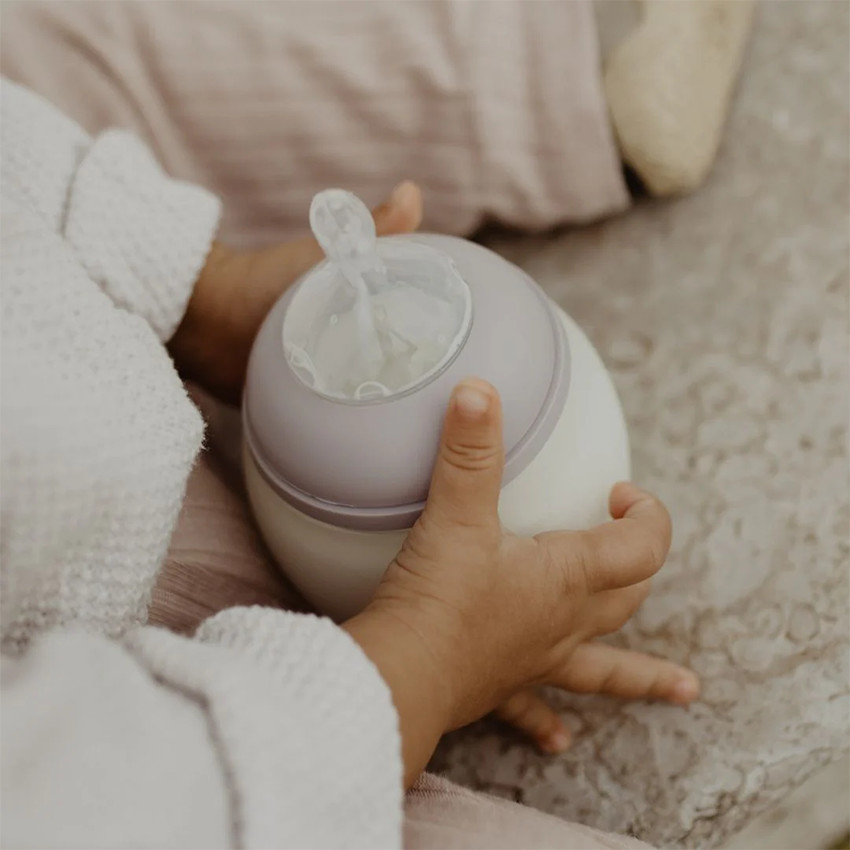 Biberon anti-colique en silicone 240ml lilac 