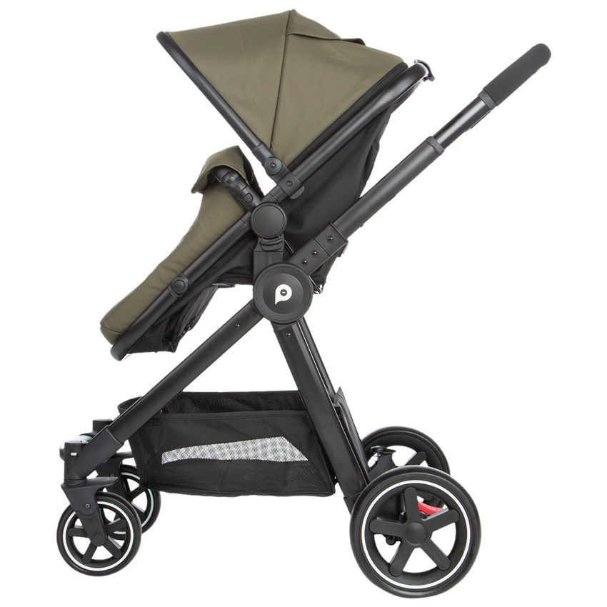 Poussette duo Théa 2 en 1 kaki/noir 