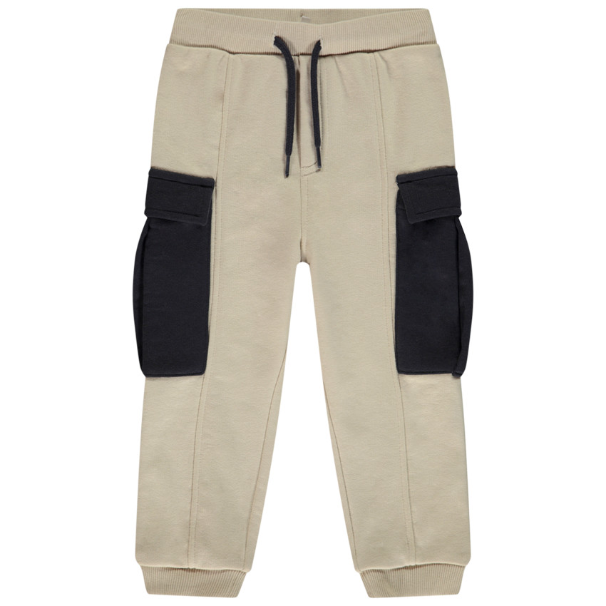 Jogging molleton à poches contrastées pour bébé garçon