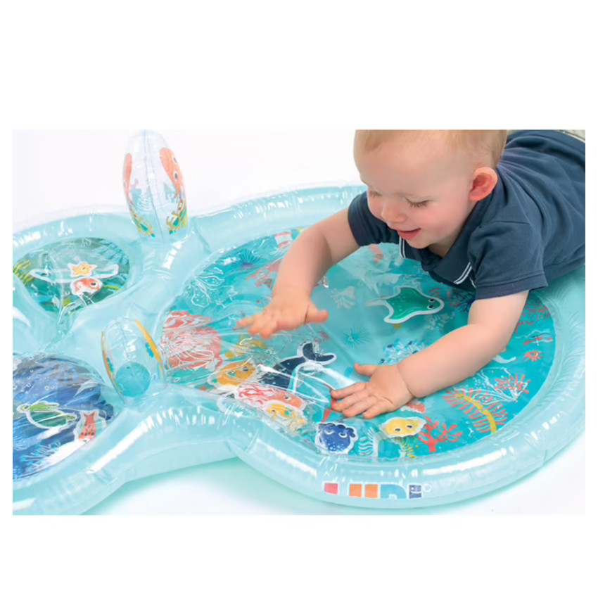 Swonuk® Tapis d'eau Gonflable de bébé Centre de Jeu d'activité d'enfant  Dessin océan
