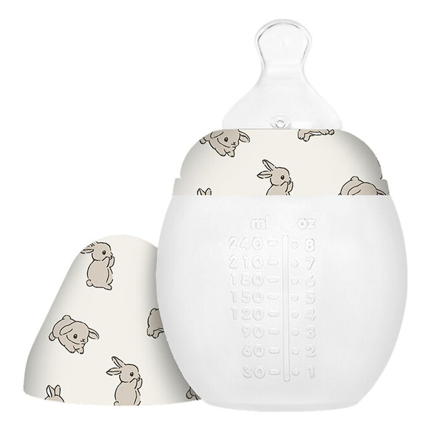 Elhée - Biberon 240ml anti-colique en silicone That's Mine Rabbit - Rabbit