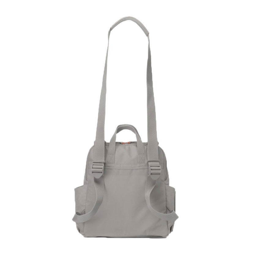 Sac à langer Robyn convertible - Similicuir gris pâle 
