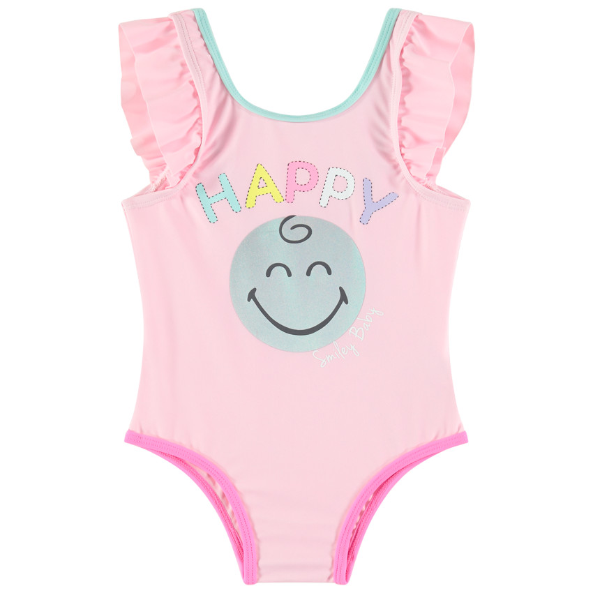 Maillot de bain 1 pièce print Smiley