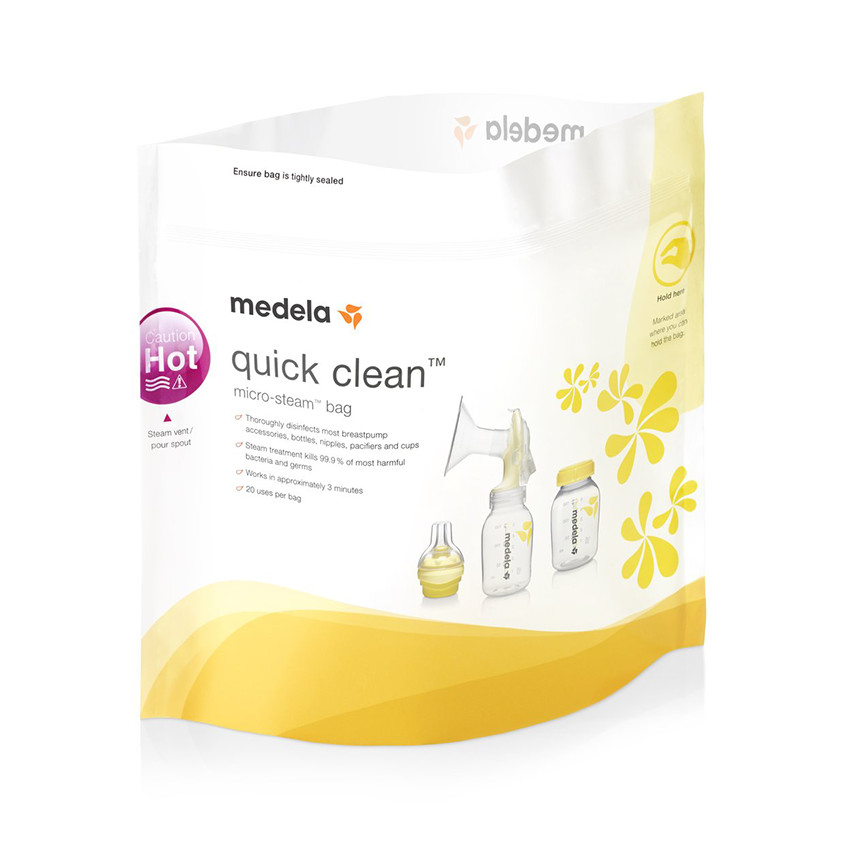 Sachets de stérilisation pour micro-ondes - Quick Clean Main Sachets de stérilisation pour micro-ondes - Quick Clean