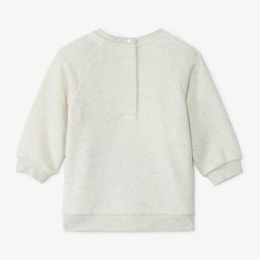 Sweat ludique bi-matière pour bébé garçon 